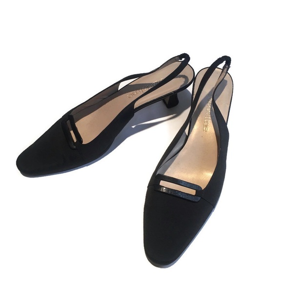 Madeline Shoes - Madeline, black slingback, size 8.5